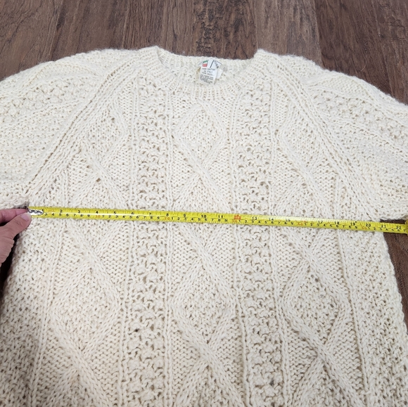 VTG PIERA'S Italian wool fisherman knit sweater - Picture 6 of 8